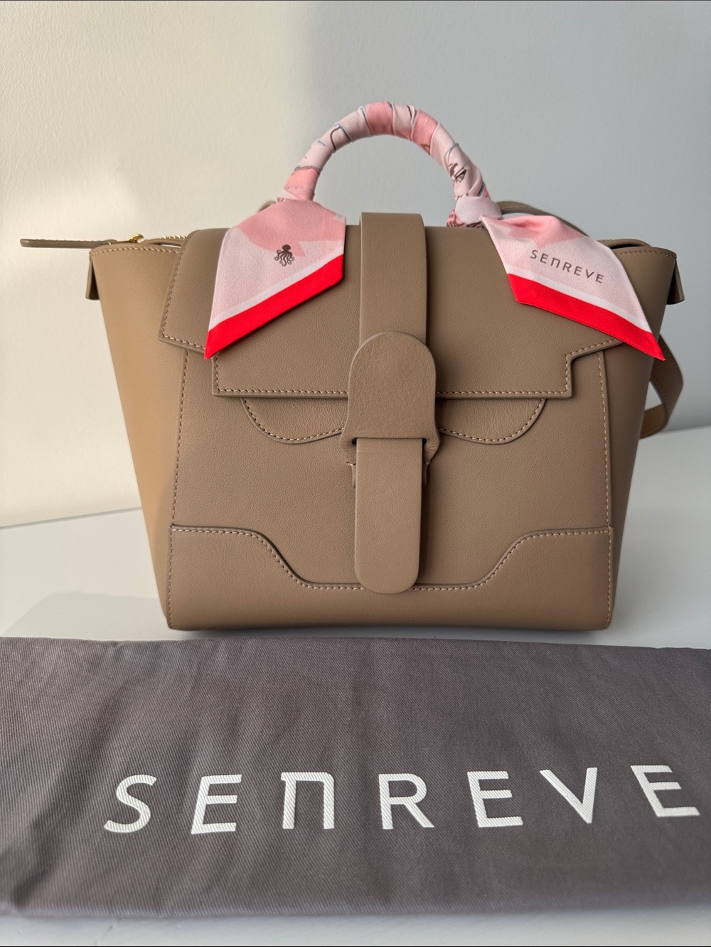 Senreve Midi Maestra in Latte - Smooth Leather